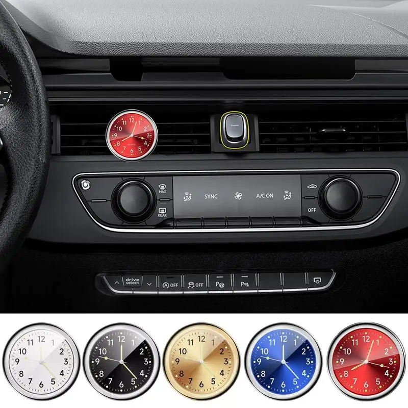 

Car Dashboard Air Vent Clock Automobile Mini Analog Watch Portable Automotive Time Decoration For Cars SUVs Trucks Vehicles
