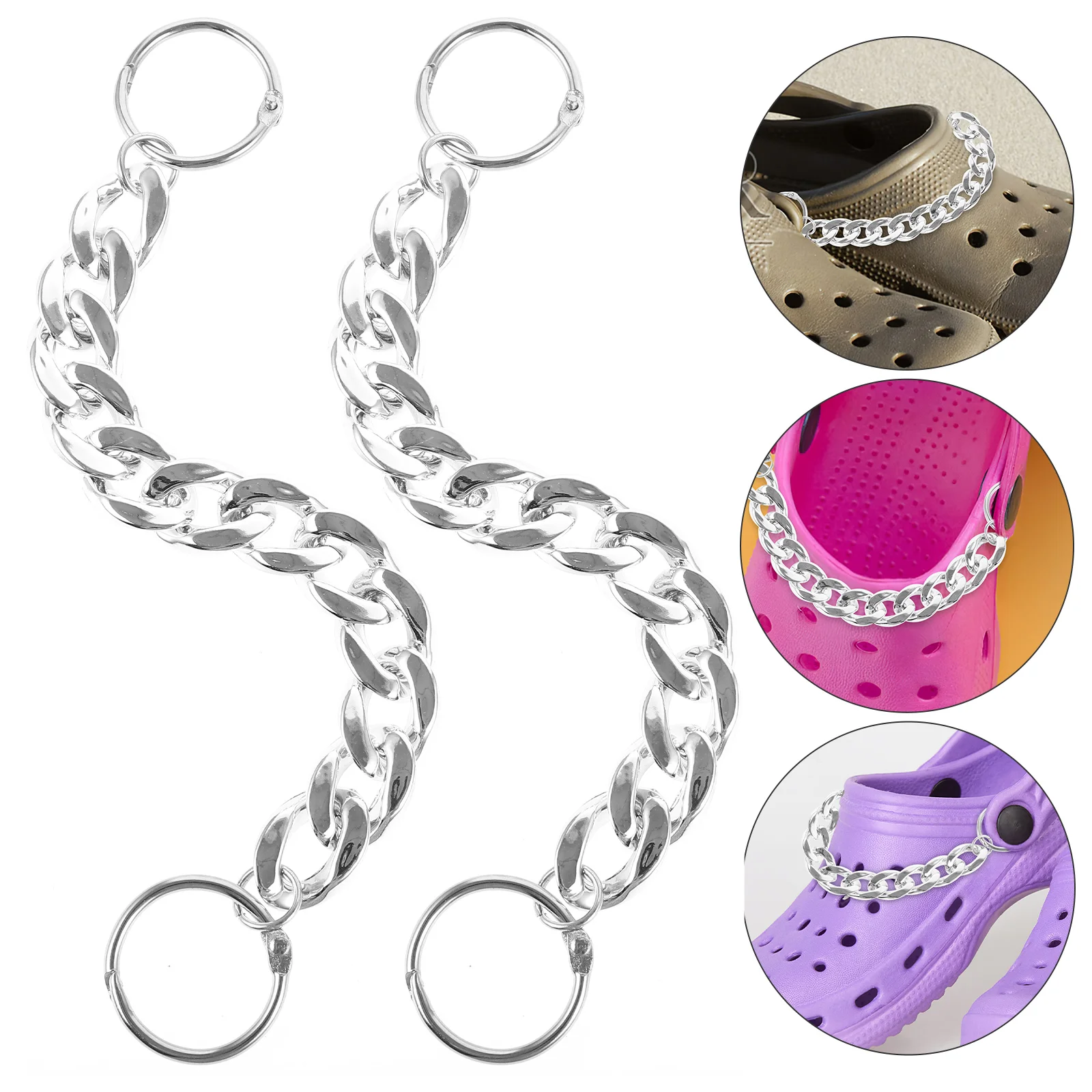 2 Pcs Hole Shoe Chain Accessories for Charms Decoration Chains Jewelry Shoes Accessory
2 Pcs Hole Shoe Chain Accessories for Charms Decoration Chains Jewelry Shoes Accessory