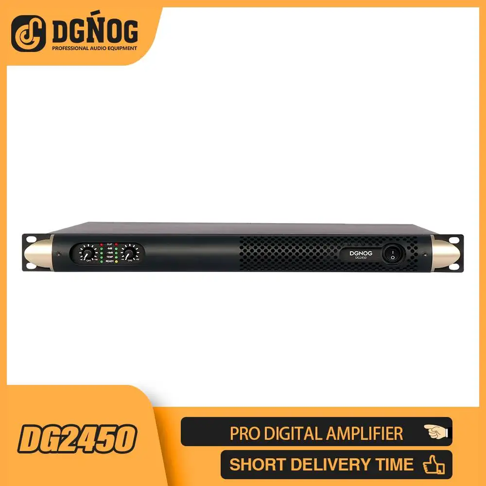 

Dgног DG2450 Профессиональный 1U усилитель мощности класса D 2x800 Вт 4 Ом для сцены караоке диджея