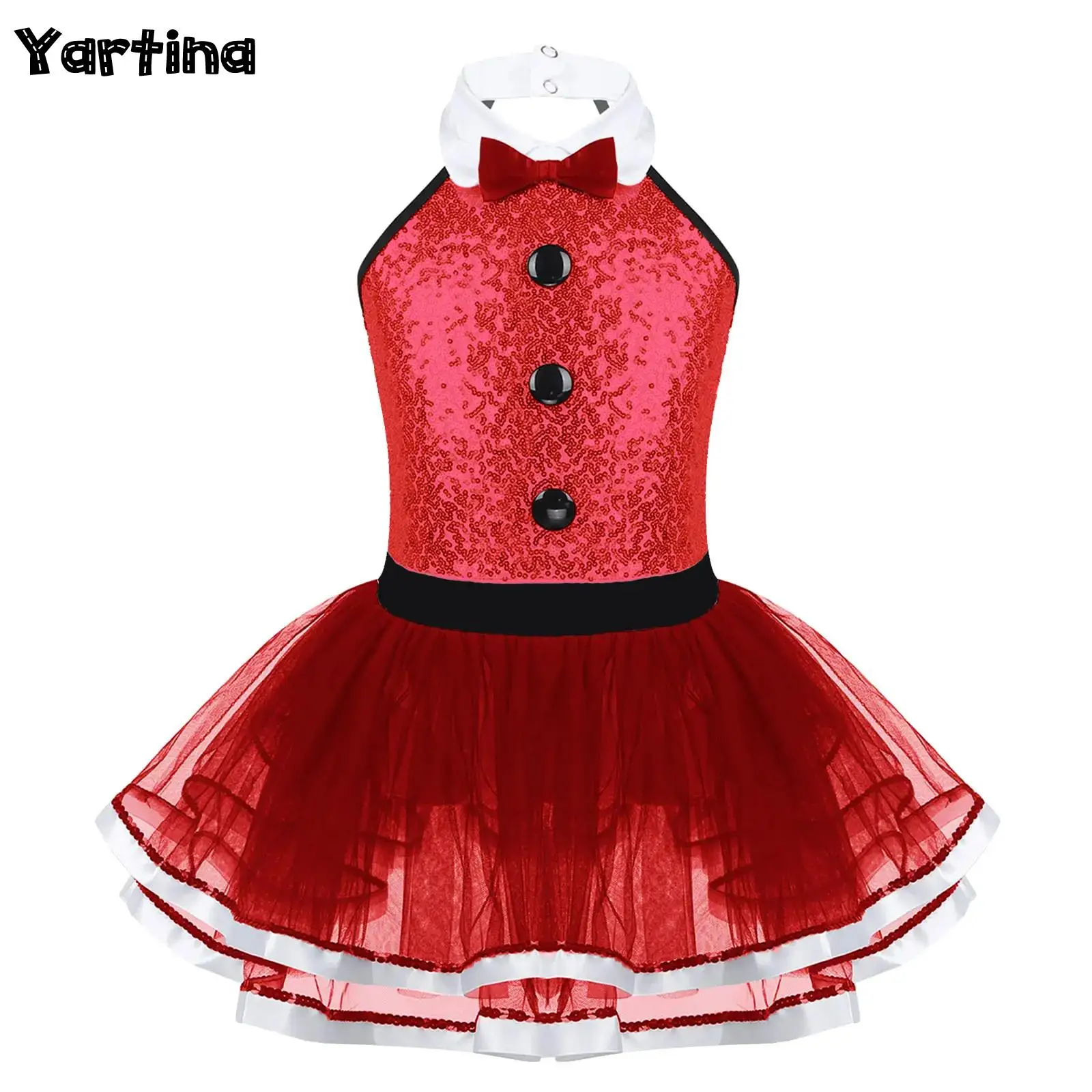 Kids Girls Circus Dress Ballet Tutu Costume Sequins Halter Ballet Dance Leotard Modern Lyrical Dance Dress Xmas Party Outfit
Kids Girls Circus Dress Ballet Tutu Costume Sequins Halter Ballet Dance Leotard Modern Lyrical Dance Dress Xmas Party Outfit