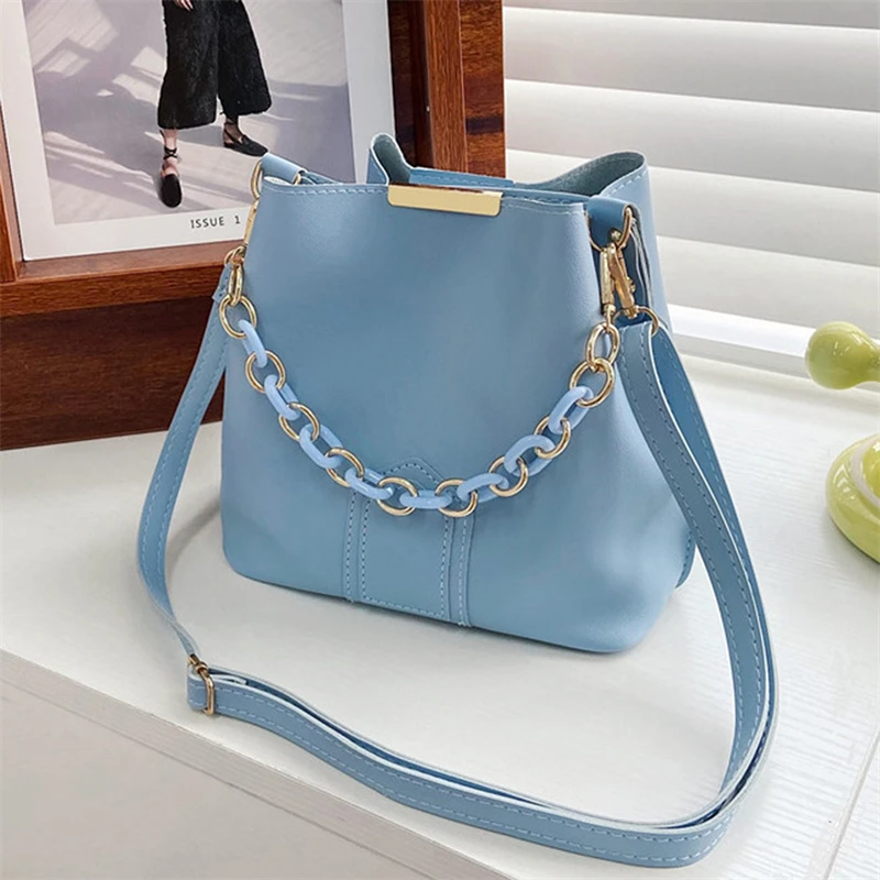 Women Fashion Shoulder Bag With Chain Handle Ladies Crossbody Bags Tote Bucket Handbag 2022 New Lady Bags
Women Fashion Shoulder Bag With Chain Handle Ladies Crossbody Bags Tote Bucket Handbag 2022 New Lady Bags