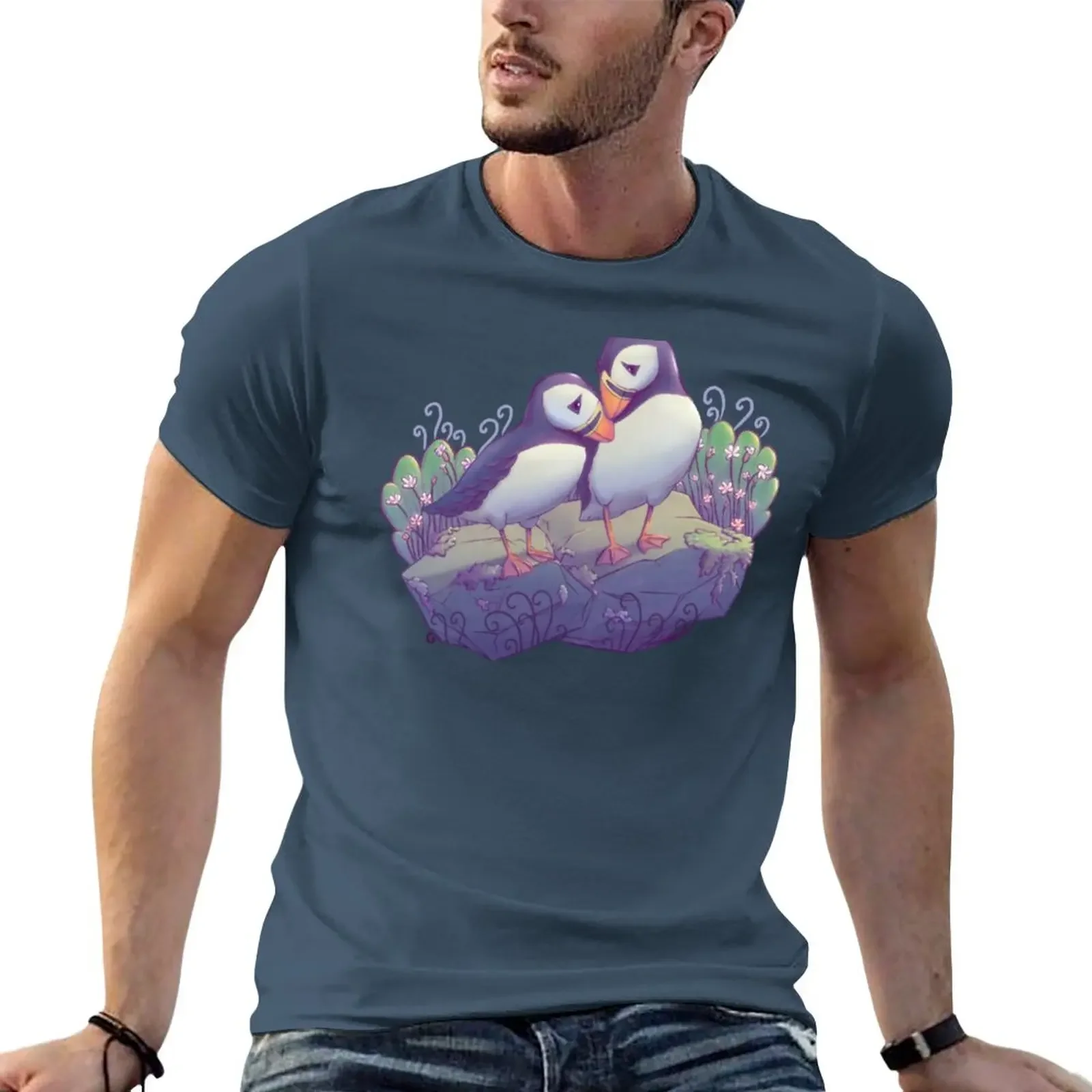 Puffins Nuzzling, футболка для влюбленных, футболки, аниме одежда, футболки для мужчин, хлопок
Puffins Nuzzling, футболка для влюбленных, футболки, аниме одежда, футболки для мужчин, хлопок