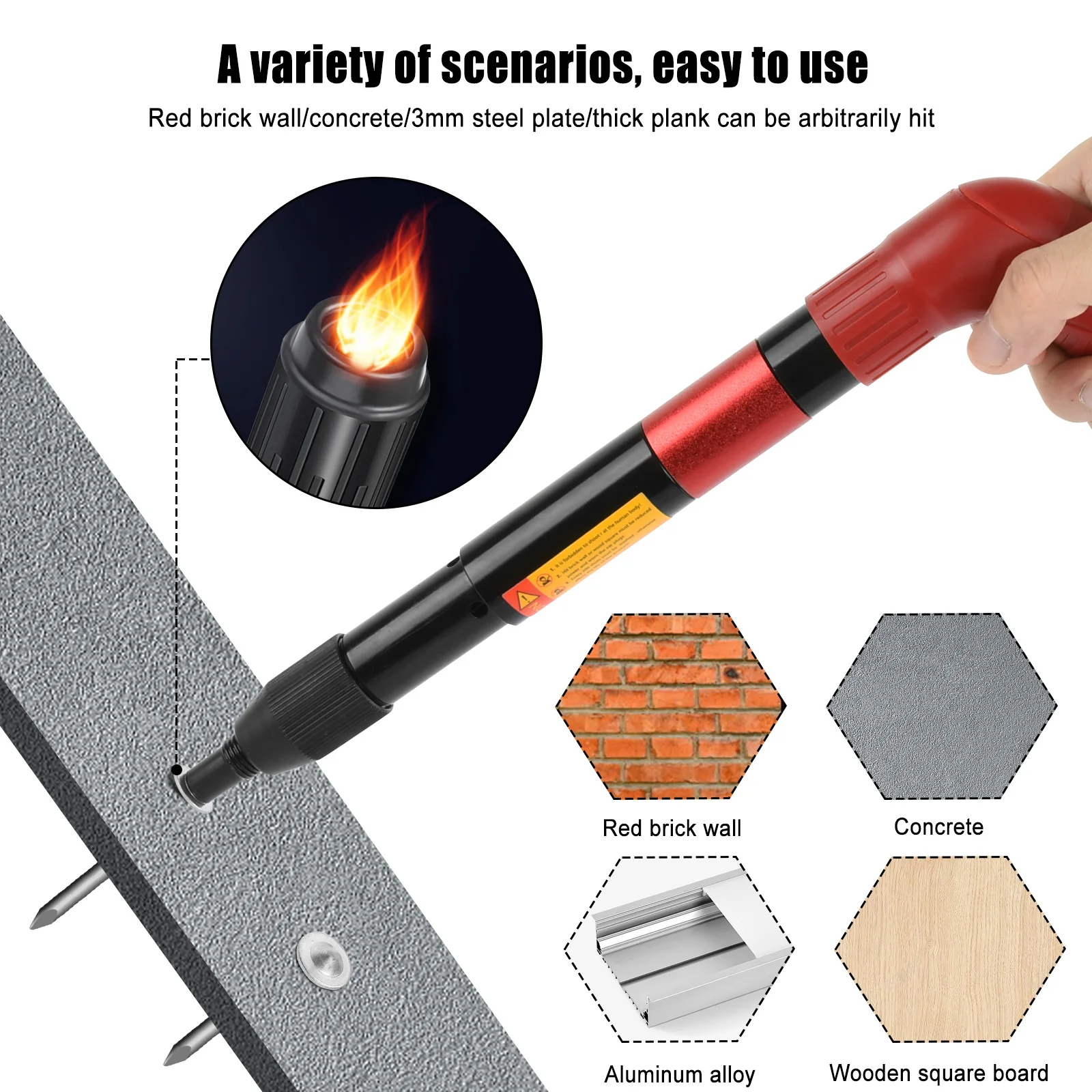 Nails Guns Rivet Tool DIY Furniture Brick Wall Anchor Wire Slotting Device Decor Rivet Gun Home Fastener Set with 10/20 Nails
Nails Guns Rivet Tool DIY Furniture Brick Wall Anchor Wire Slotting Device Decor Rivet Gun Home Fastener Set with 10/20 Nails