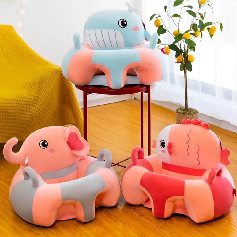 

1Pcs Baby Support Seat Sit Up Soft Chair Cushion Sofa Plush Pillow Toy Animal Sofa Seat Pad