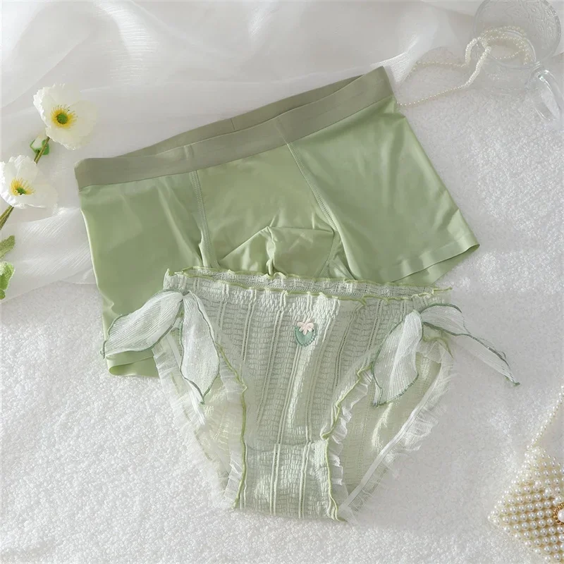Sexy Couple Underwear Women Men's Boxers Panties Sexy Bandage Female Briefs Lingerie For Women Cotton Crotch Lovers Underpants
Sexy Couple Underwear Women Men's Boxers Panties Sexy Bandage Female Briefs Lingerie For Women Cotton Crotch Lovers Underpants