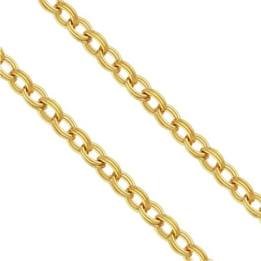 

14K Gold Filled Bulk Unfinished Double Link Cable Chain 1.8mm Footage 3.28ft(about 1m)