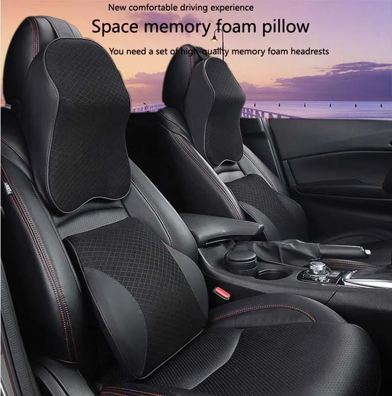 3D Memory Foam Car Neck Pillow PU Leather Car Pillow Waist Rest Pillow Seat Back Rest Lumbar Cushion For Car Accessories
3D Memory Foam Car Neck Pillow PU Leather Car Pillow Waist Rest Pillow Seat Back Rest Lumbar Cushion For Car Accessories