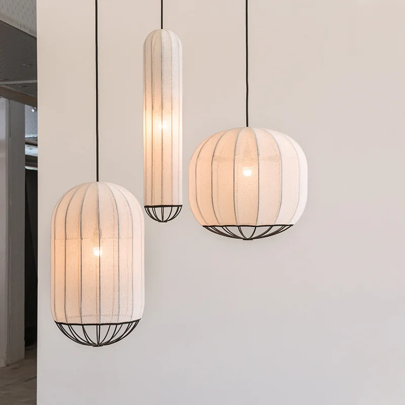 Modern Simple Fabric Pendant Lights Restaurant Bedroom Living Room Corridor Decorative Lamp Creative Lantern Iron Art Chandelier
Modern Simple Fabric Pendant Lights Restaurant Bedroom Living Room Corridor Decorative Lamp Creative Lantern Iron Art Chandelier