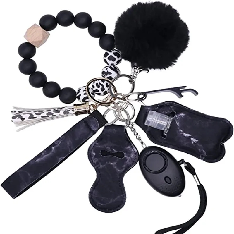 

Keychains for Women Keychain Kit Silicone Tassels Bracelet Wristlet Keyring for Women Key Chains Key Ring