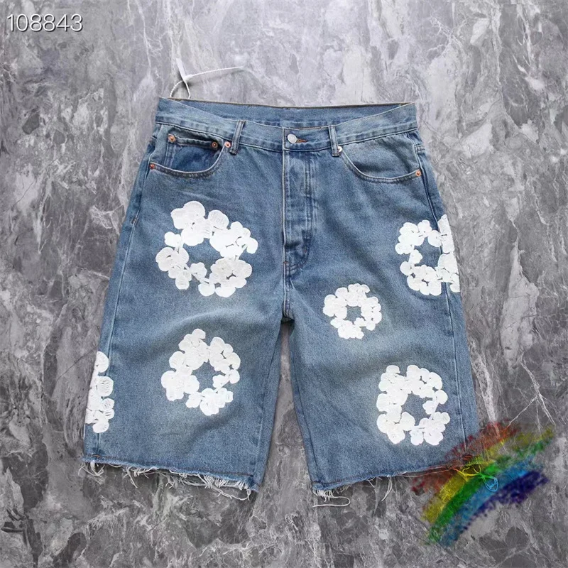 New Kapok Denim Embroidered Jeans Shorts Men Women 1:1 Top Quality 2023ss Washed Vintage Kanye Shorts
New Kapok Denim Embroidered Jeans Shorts Men Women 1:1 Top Quality 2023ss Washed Vintage Kanye Shorts