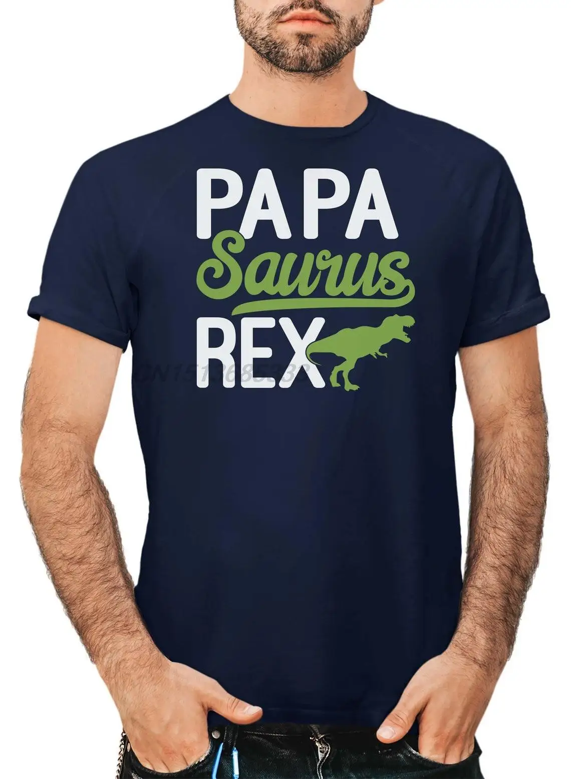 

Papasaurus Rex Men Printed T-shirts Fun Fathers Day Gift Tshirts Man Vintage Cotton Casual T Shirts Oversized Short Sleeve Tees