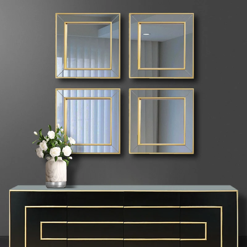Imitation Metal Luxury Wall Hanging Mirror Living Room Decor Nordic Wall Hanging Dining Room Decoration Bathroom Mirror Makeup
Imitation Metal Luxury Wall Hanging Mirror Living Room Decor Nordic Wall Hanging Dining Room Decoration Bathroom Mirror Makeup