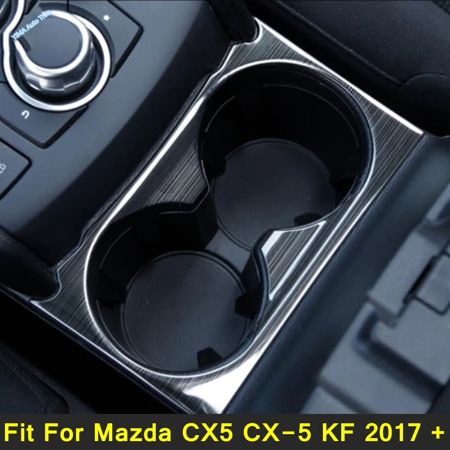 

Car Styling Front Seat Water Cup Holder Decor Panel Protection Cover Trim Accessories Fit For Mazda CX5 CX-5 KF 2017 - 2022