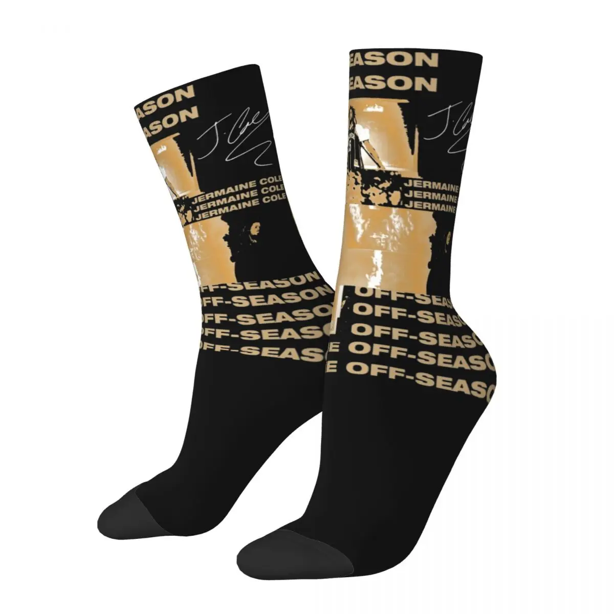 

Men Vintage J Cole Rap Music Socks Soft Casual Cool Rapper Singer Socks Novelty Accessories Middle TubeSocks Birthday Present