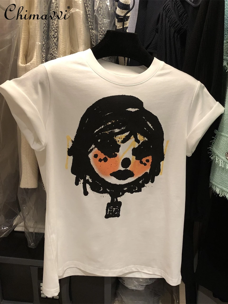 Female Fashion Versatile Cartoon Pattern Printed T-shirt 2022 Summer New Round Neck Short Sleeve Casual Pullover Top Ladies
Female Fashion Versatile Cartoon Pattern Printed T-shirt 2022 Summer New Round Neck Short Sleeve Casual Pullover Top Ladies