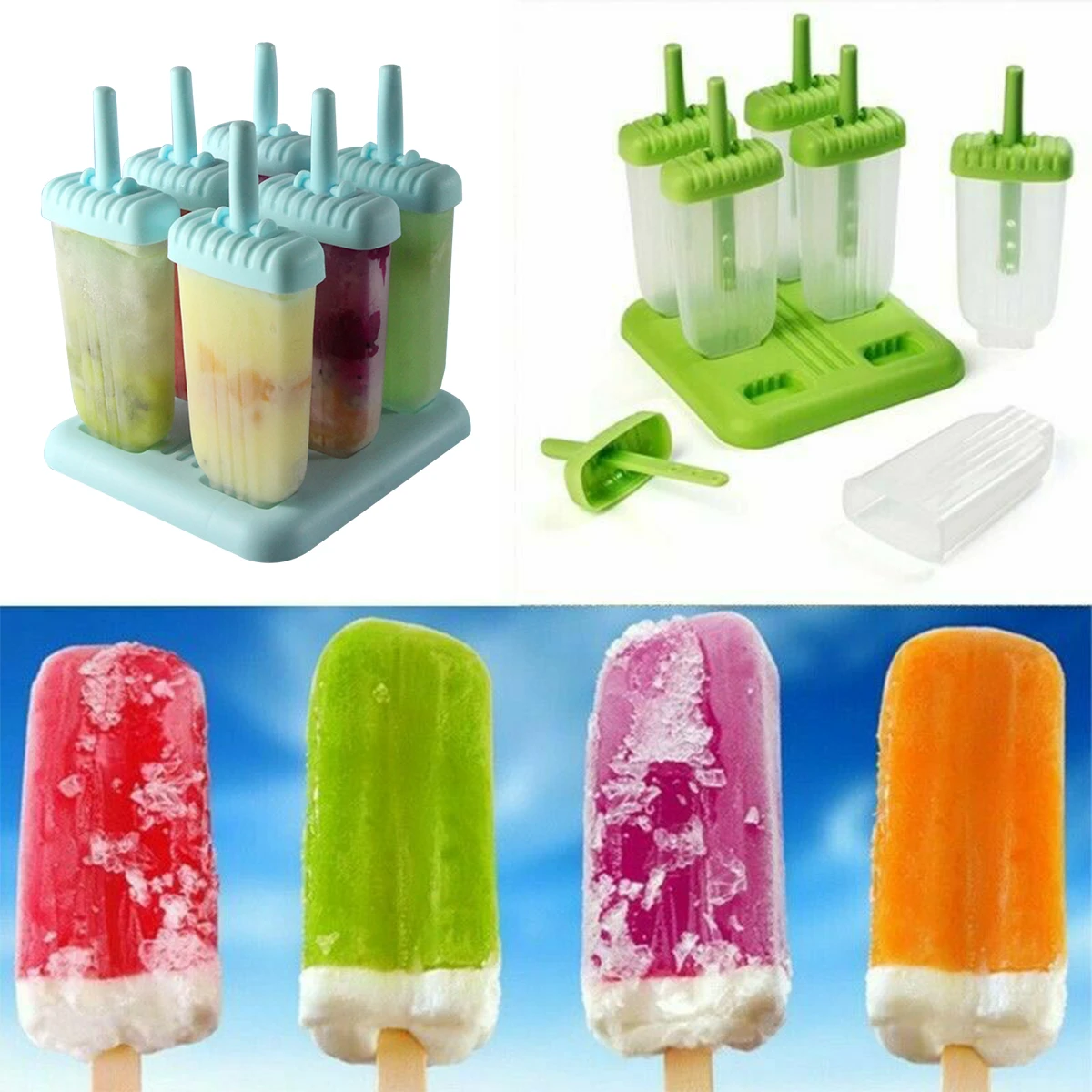 Форма для мороженого, мороженого, йогурта, мороженого, мороженого, 6 шт. 
Форма для мороженого, мороженого, йогурта, мороженого, мороженого, 6 шт.
