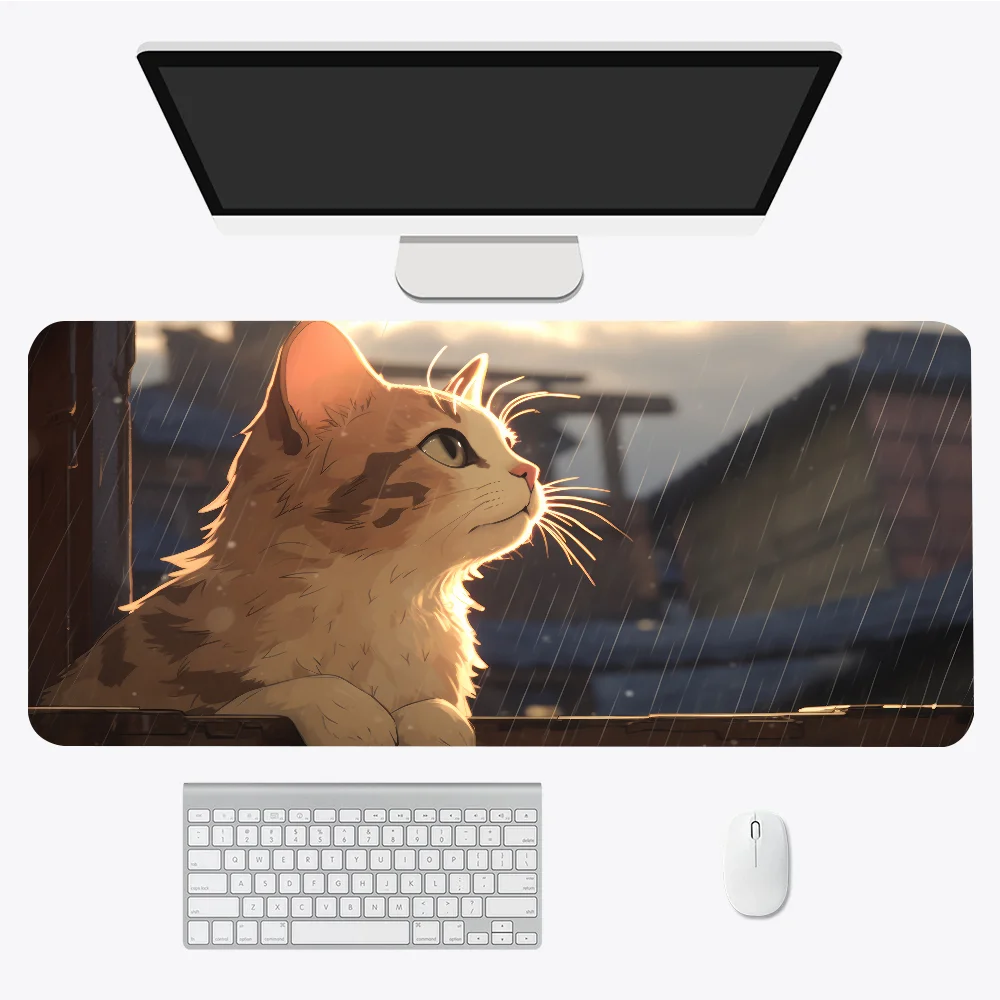 

Mousepad Desk Pad Big Mouse Mat Fabric Cat and Dog AI Table Mats Rubber Personalized Many people like it Mousepad Computer Table