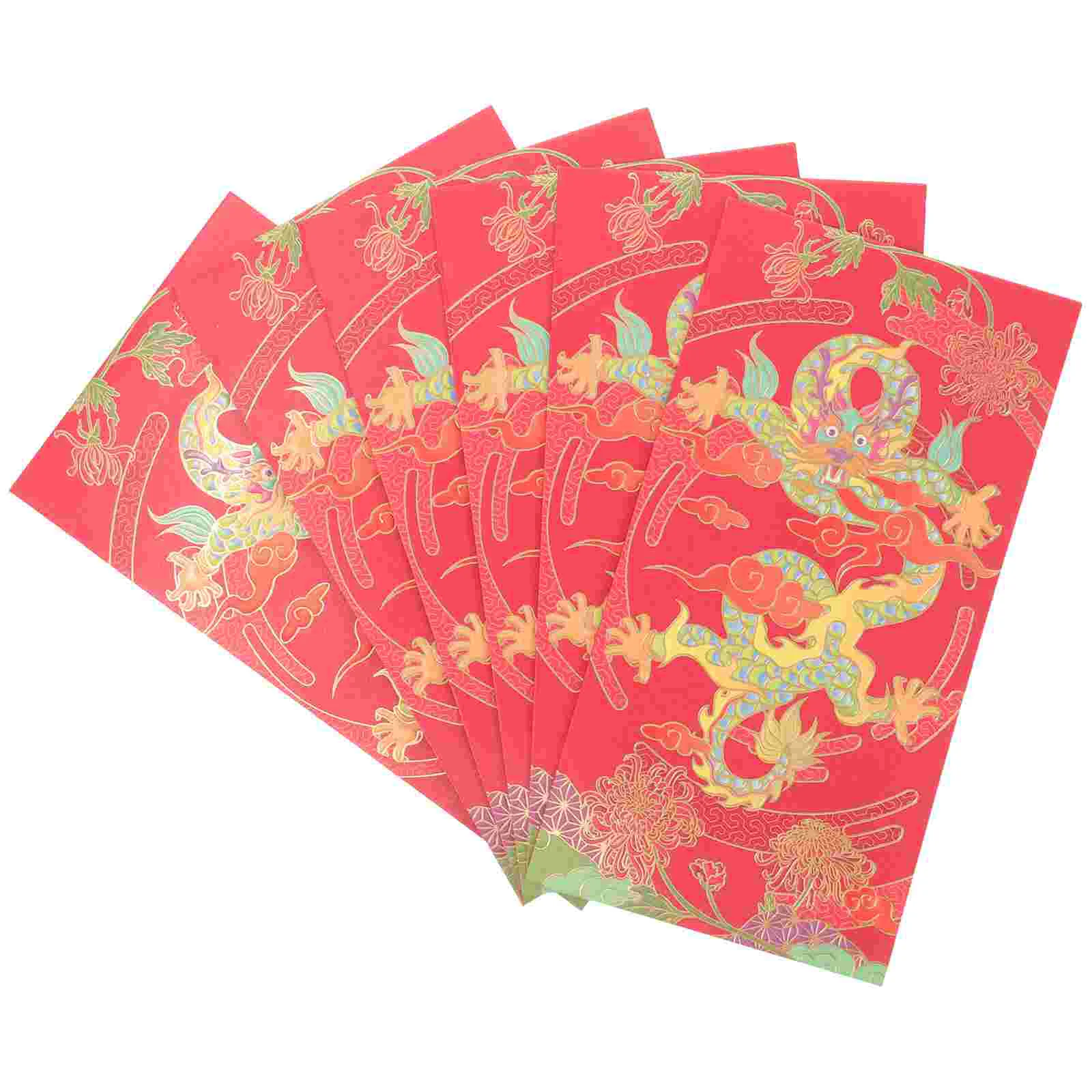 Chinese Dragon Year Red Envelopes New Year Gift Red Pocket Envelope Spring Festival Lucky Money Pocket Money Bags
Chinese Dragon Year Red Envelopes New Year Gift Red Pocket Envelope Spring Festival Lucky Money Pocket Money Bags