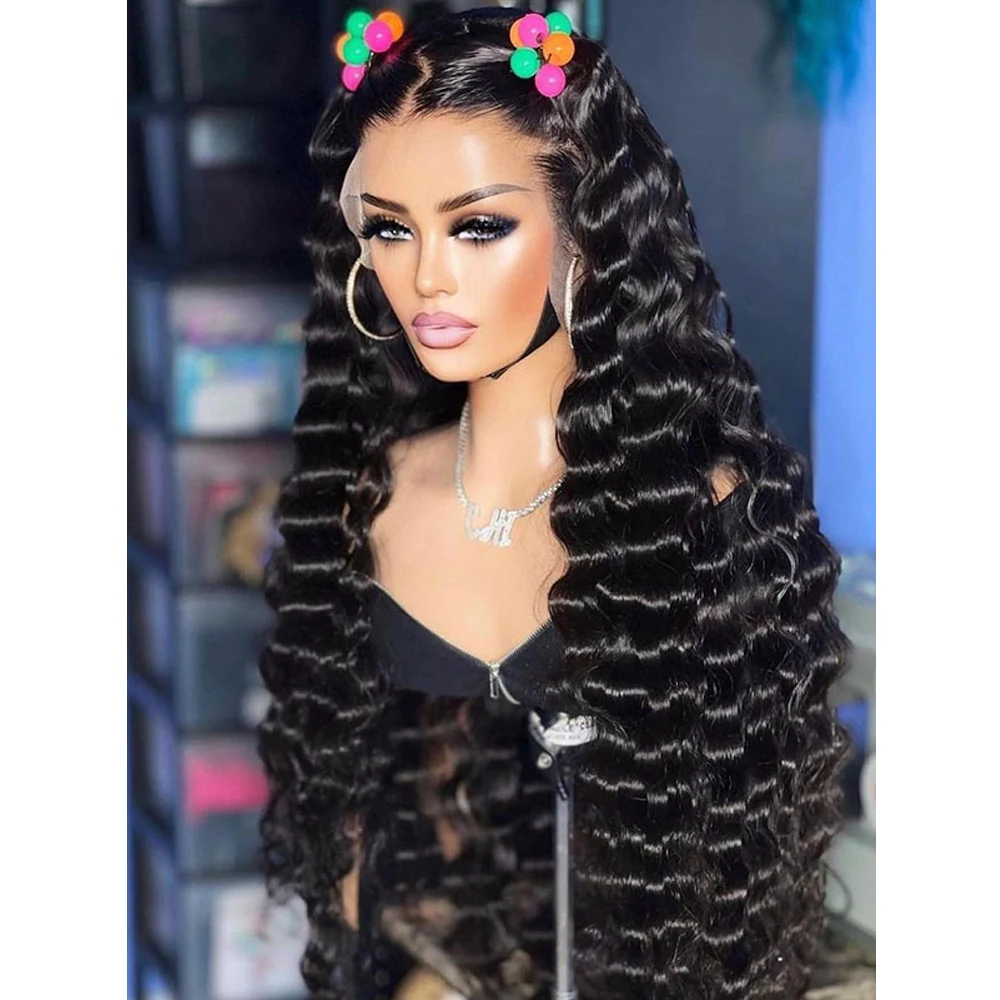 Natural Black Soft Glueless 26“Long 180Density Deep Wave Curly Lace Front Wig For Women With BabyHair Preplucked Daily Cosplay
Natural Black Soft Glueless 26“Long 180Density Deep Wave Curly Lace Front Wig For Women With BabyHair Preplucked Daily Cosplay