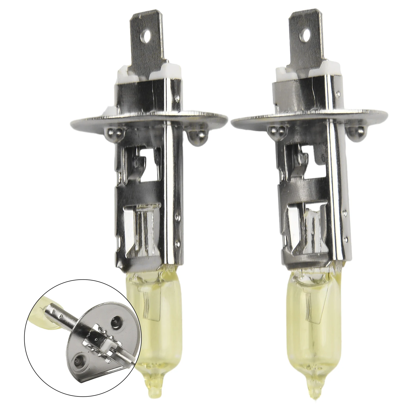 2pcs Universal Car Golden Yellow 2000LM 3000K H1 Halogen Bulb High Beam Headlight Daytime Running Light Headlights
2pcs Universal Car Golden Yellow 2000LM 3000K H1 Halogen Bulb High Beam Headlight Daytime Running Light Headlights