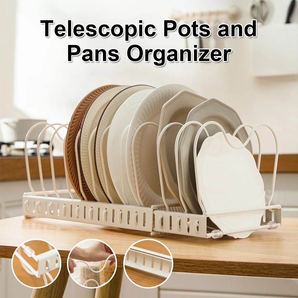 Expandable Kitchen Organizer Shelf Countertop Storage Stand Cabinet Storage Space Saving Pots and Pans Organizer For Cabinet
Expandable Kitchen Organizer Shelf Countertop Storage Stand Cabinet Storage Space Saving Pots and Pans Organizer For Cabinet