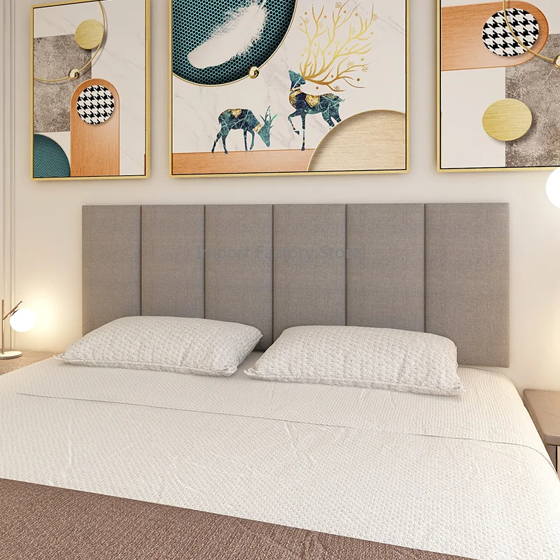 

Headboards Anti-Collision Wall Panels Tatami Bedroom Furniture Decor Wallstickers Tete De Lit Self-Adhesive Wallpaper Head Board