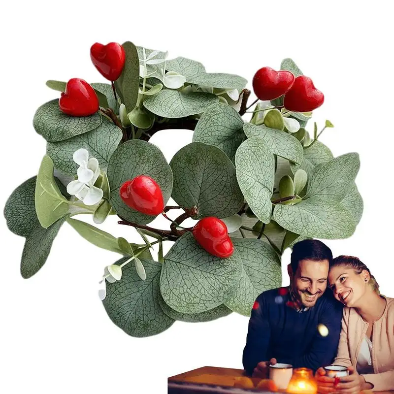 Кольцо-венок для свечей, романтическое украшение для ресторана, свадьбы и годовщины, подарок на день Святого Валентина
Кольцо-венок для свечей, романтическое украшение для ресторана, свадьбы и годовщины, подарок на день Святого Валентина