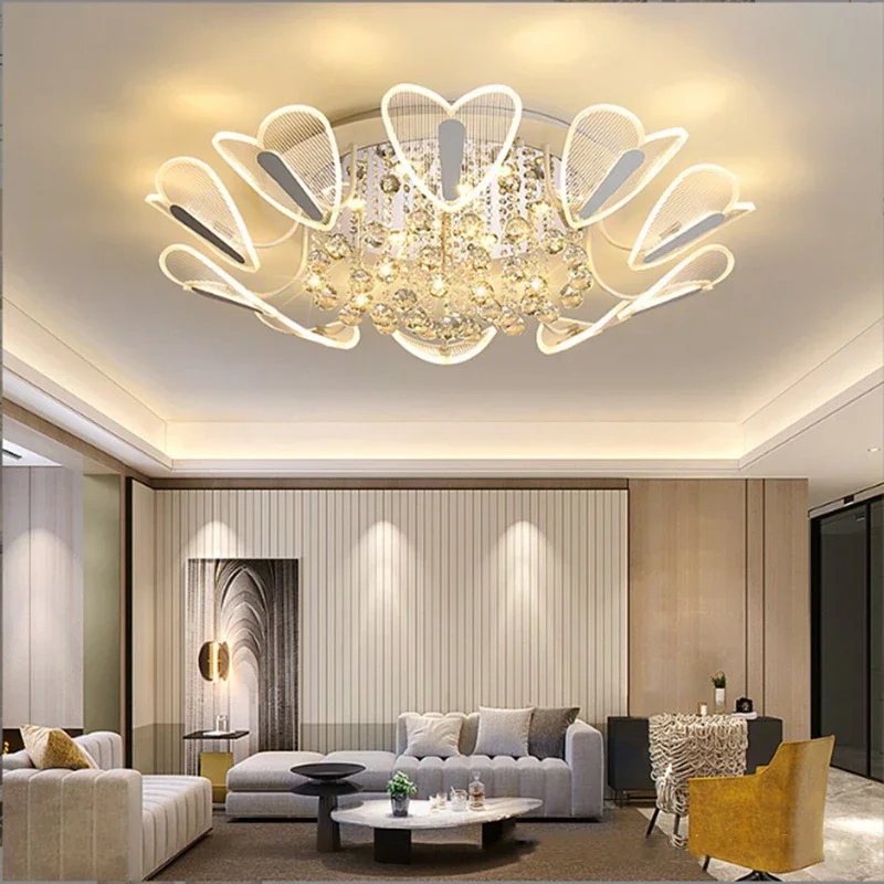 Crystal Ceiling Light Light Luxury Bedroom Dining Room Indoor Chandelier Simple Heart-Shaped Decorative
Crystal Ceiling Light Light Luxury Bedroom Dining Room Indoor Chandelier Simple Heart-Shaped Decorative