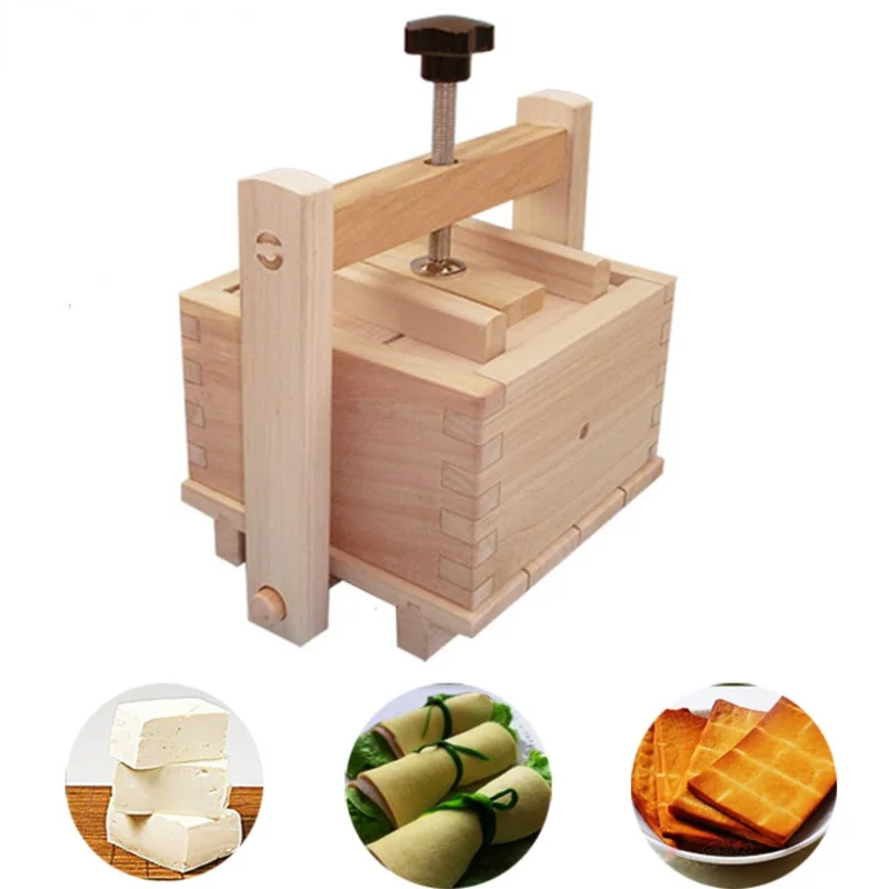DIY Wooden Tofu Press Mould Set Homemade Cheese Tofu Mold Soybean Curd Tofu Making Mold Kitchen Accessories
DIY Wooden Tofu Press Mould Set Homemade Cheese Tofu Mold Soybean Curd Tofu Making Mold Kitchen Accessories