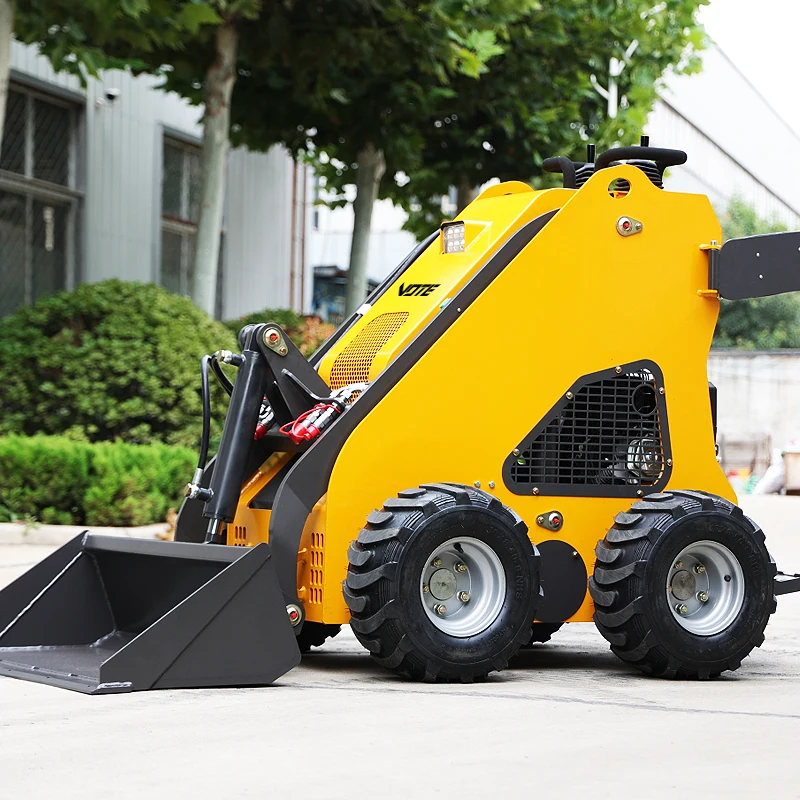 

CE EPA Farm Construction Compact Small Diesel Hydraulic Crawler Mini Loaders Skid Steer Loader with Attachments customized