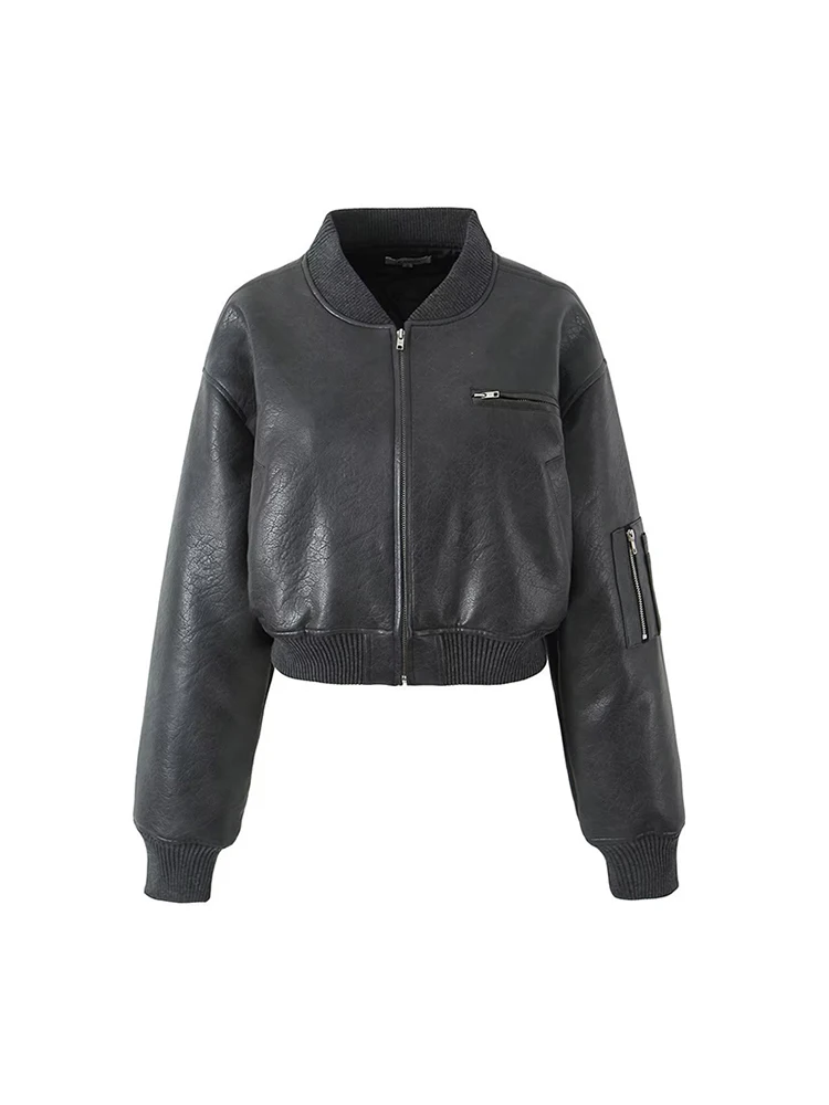 2023 Autumn/Winter Leather Jacket Pocket Zipper Women's Top PU Streetwear Fashion Short Coat Motocycle Biker Outerwear
2023 Autumn/Winter Leather Jacket Pocket Zipper Women's Top PU Streetwear Fashion Short Coat Motocycle Biker Outerwear