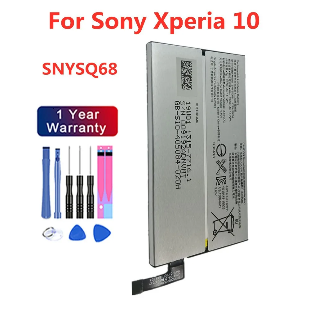 Аккумулятор SNYSQ68 для Sony Xperia 10 I3113 I3123 I4113 I4193, умная фотобатарея 2870 мАч, высококачественный сменный аккумулятор
Аккумулятор SNYSQ68 для Sony Xperia 10 I3113 I3123 I4113 I4193, умная фотобатарея 2870 мАч, высококачественный сменный аккумулятор