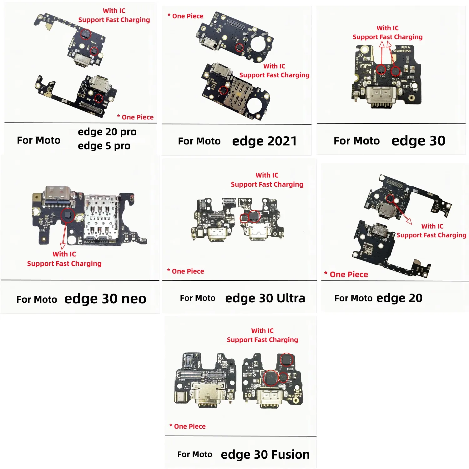 

USB Charger Dock Connector Board Charging Port Flex Cable For Motorola Moto Edge 20 S Pro 30 Fusion Ultra Neo 2021