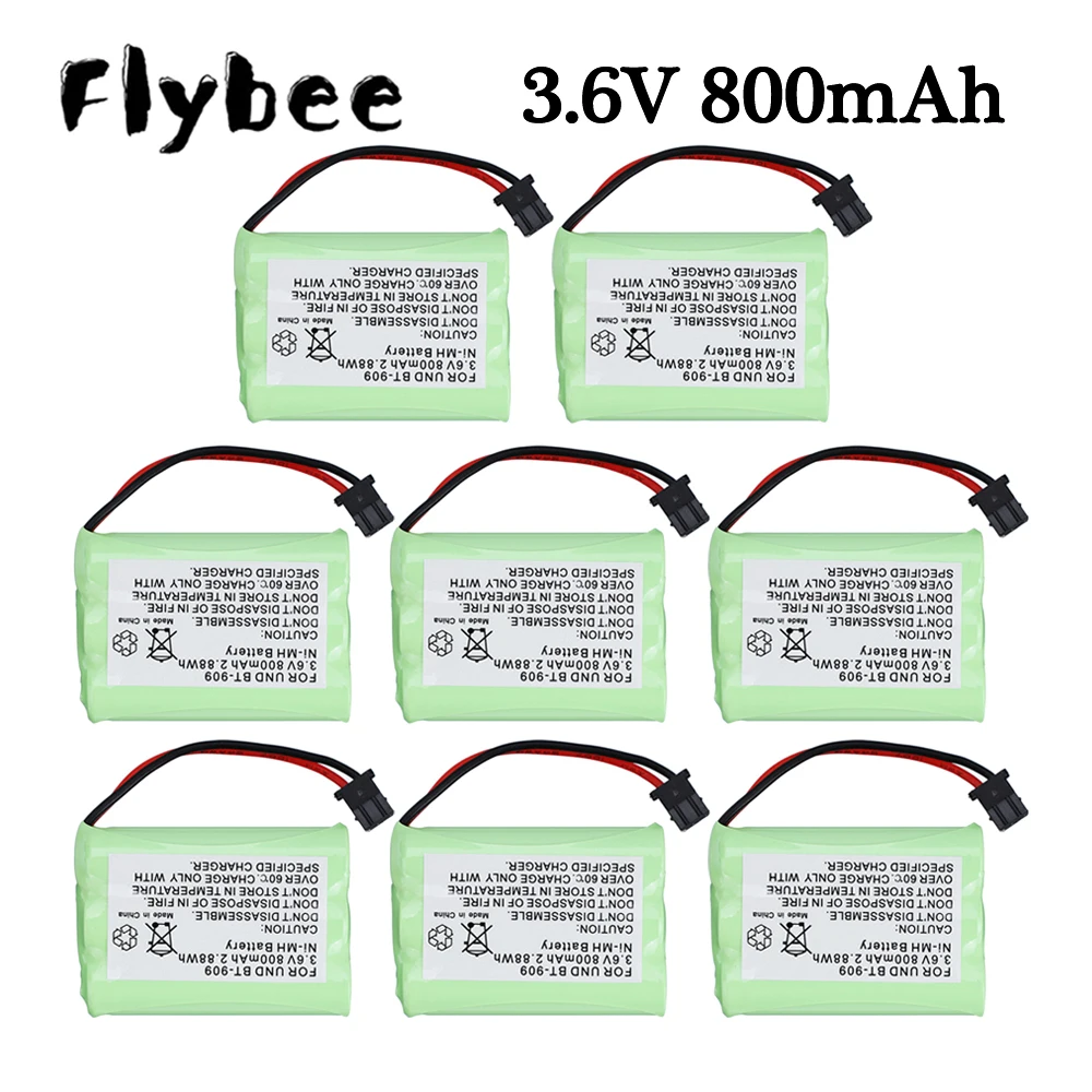 

Rechargeable Cordless Phone Battery NiMH Batteria for Uniden BT-909 BT909 3 * AAA Ni-Mh 800mAh 3.6V batteries 1 to 10pcs