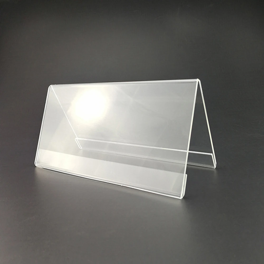Mini Acrylic Price Tag Holders V-Shaped Transparent Sign Display Stands Name Card Display Holders Table Sign Label Frame
Mini Acrylic Price Tag Holders V-Shaped Transparent Sign Display Stands Name Card Display Holders Table Sign Label Frame