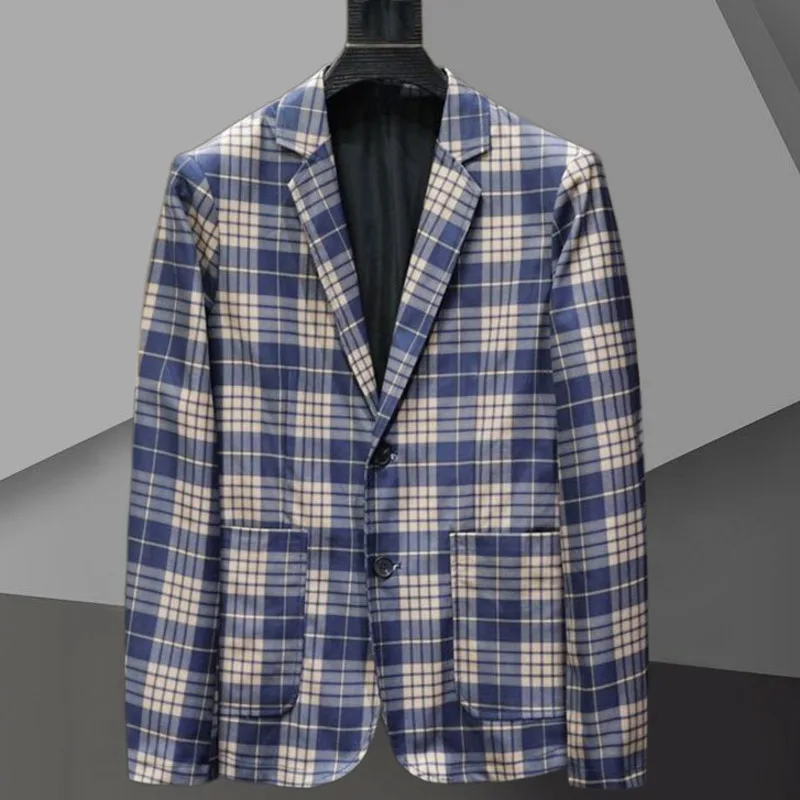 Casual Podium Bruiloft Jasje Mannen Party Pak Mode Formele Smoking Streetwear Retro Check Color Contrast Blazers Kostuum Homme
Casual Podium Bruiloft Jasje Mannen Party Pak Mode Formele Smoking Streetwear Retro Check Color Contrast Blazers Kostuum Homme