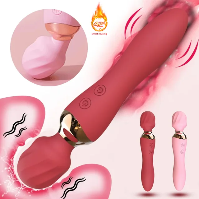 AV Wand-Vibromasseur rotatif à 360 ° pour femme, vibrateur chauffant, stimulateur de clitoris, masseur vaginal, masseur de point G, jouet sexuel 1