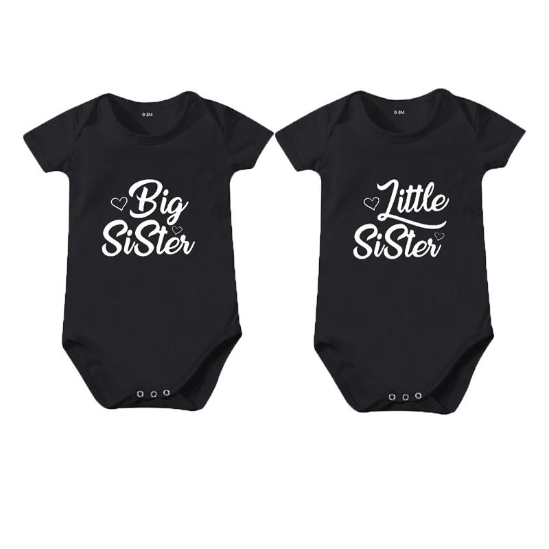

New 2024 Summer Newborn Twins Baby Girl Romper Clothes Short Sleeved Letter Onesies Cotton Bodysuit Baby Outfits 0-24 Months