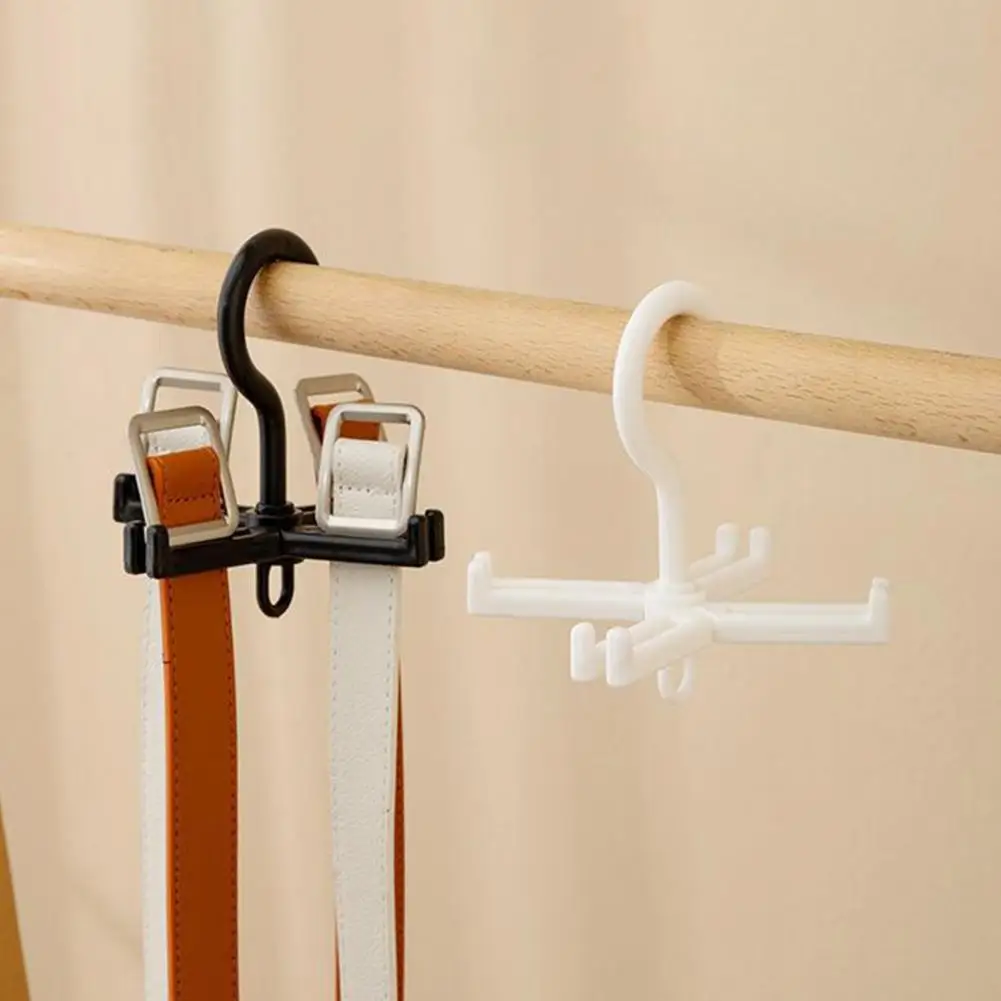 Belt Hanger Organizer Foldable 4 Hooks 360 Degree Rotatable Space-saving Closet Hanging Scarf Tie Holder Organizer Home Supplies 
Belt Hanger Organizer Foldable 4 Hooks 360 Degree Rotatable Space-saving Closet Hanging Scarf Tie Holder Organizer Home Supplies
