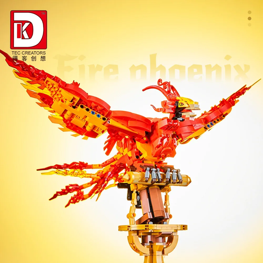 938PCS Creative Magic Movie Fire Phoenix Building Blocks Chinese Fly Divine Beast Animal Bird Model Bricks Assemble Toy Kid Gift 938PCS Creative Magic Movie Fire Phoenix Building Blocks Chinese Fly Divine Beast Animal Bird Model Bricks Assemble Toy Kid Gift