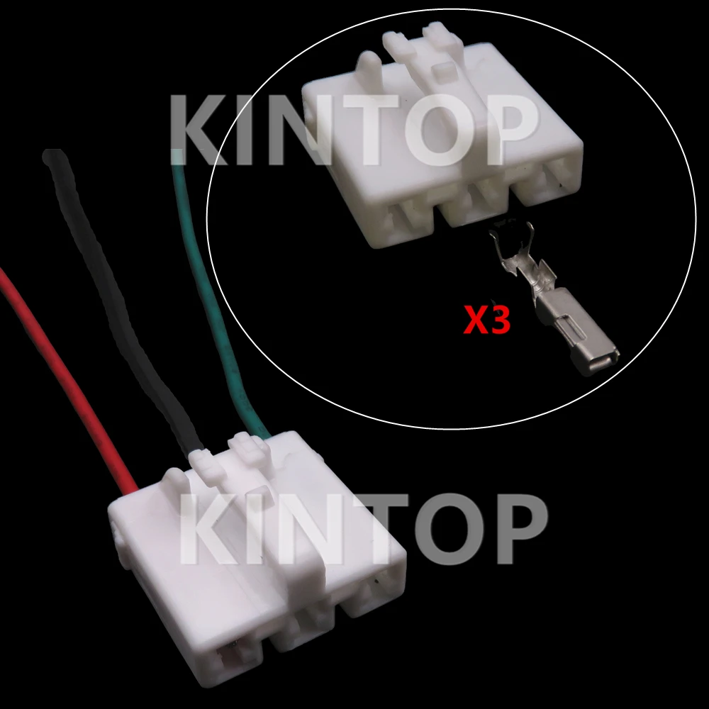 

1 Set 3 Pins Auto Modification Socket Parts 7283-1132 Auto Electric Wire Cable Plastic Housing Unsealed Connector Starter