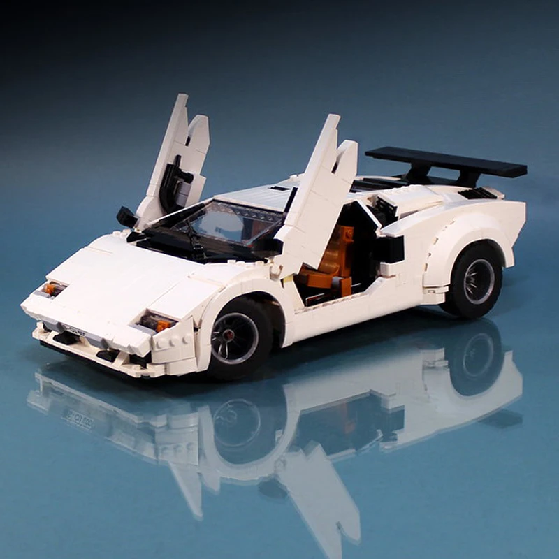 1251Pcs MOC Lamborghiningeds LC5000 Countach Quattrovalvole Building Blocks Vehicle Model Classic Collection Bricks Cars Toys 1251Pcs MOC Lamborghiningeds LC5000 Countach Quattrovalvole Building Blocks Vehicle Model Classic Collection Bricks Cars Toys
