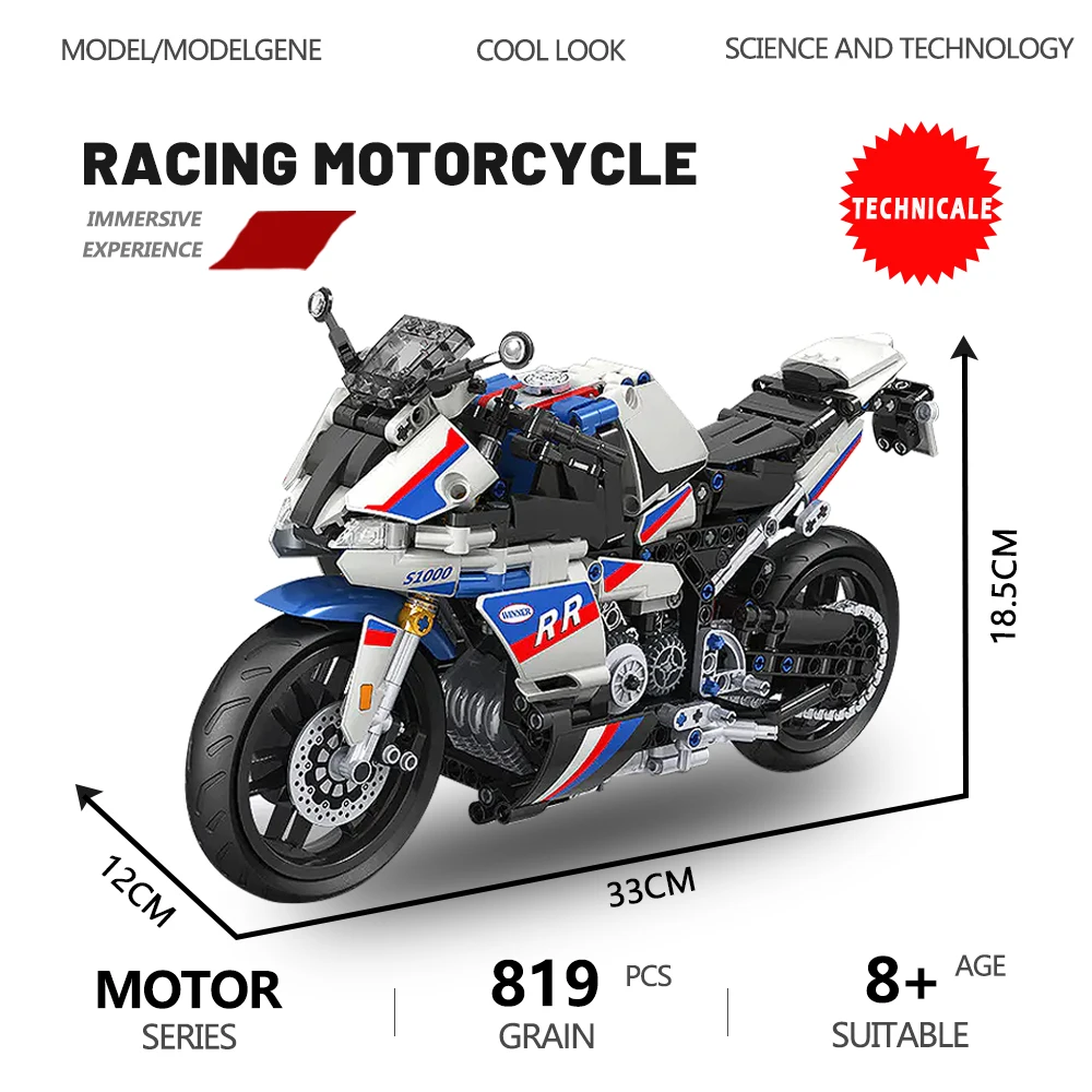 Technical City Racing Car Motorcycle Model Building Blocks MOC Motorbike Bricks Motor Collection Toys Gifts For Children Adult 
Technical City Racing Car Motorcycle Model Building Blocks MOC Motorbike Bricks Motor Collection Toys Gifts For Children Adult