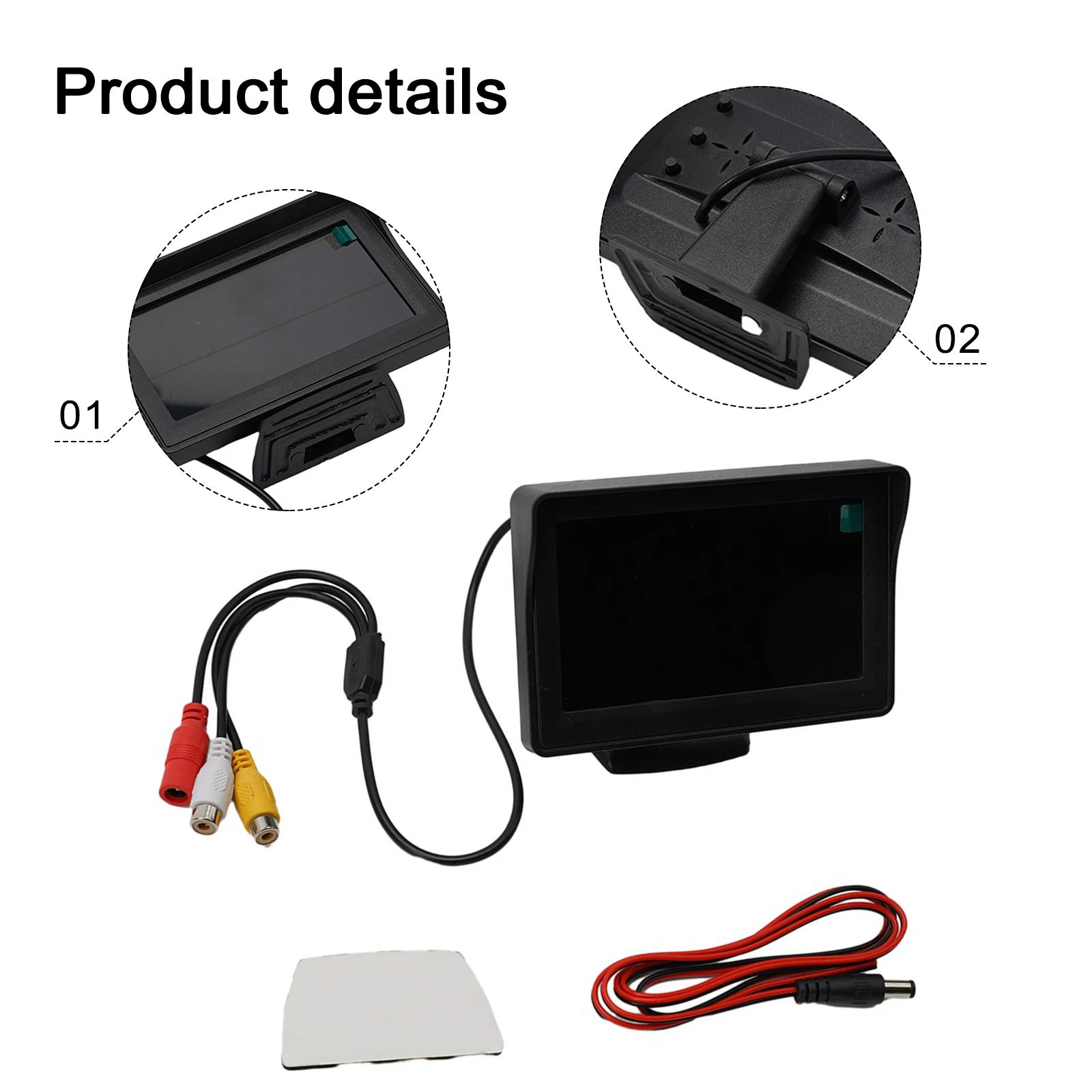 1pc Car Rear View Camera Wide Degree 4.3" TFT LCD Color Display Monitor Reversing Backup Parking Reve 480(H)*365(V) DC9V-36V
1pc Car Rear View Camera Wide Degree 4.3" TFT LCD Color Display Monitor Reversing Backup Parking Reve 480(H)*365(V) DC9V-36V