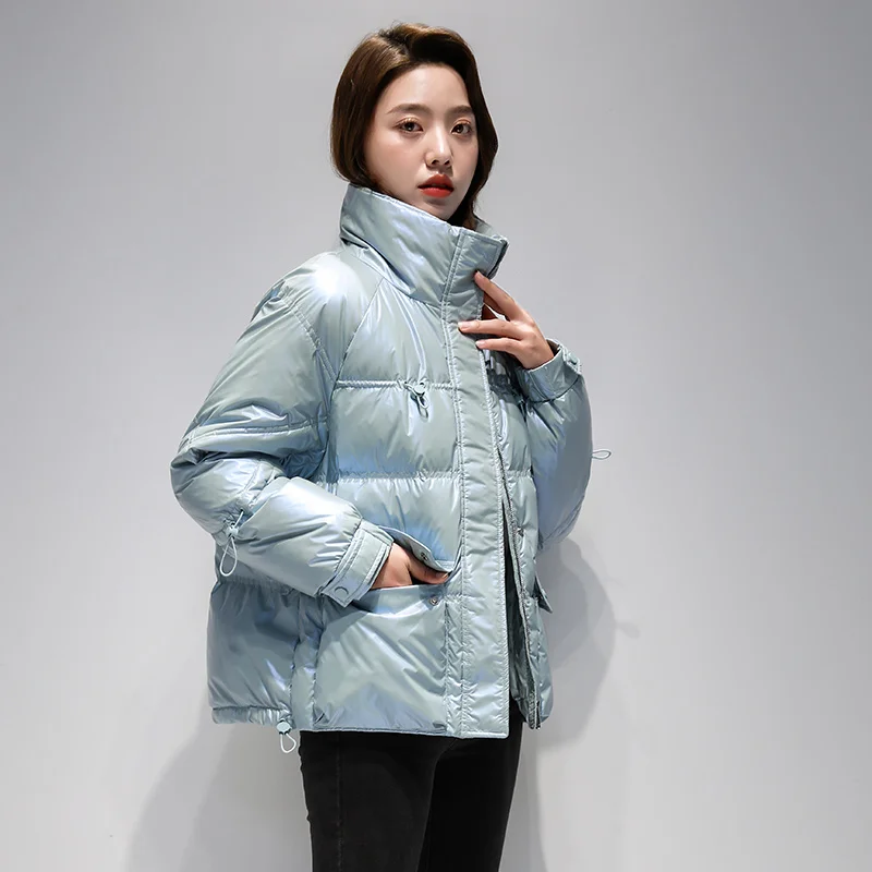 

Fashion Winter Down Jacket 2023 Women White Duck Down Coat Femme Short Warm Park Hot Sale Kurtka Zimowa Damska SQ510