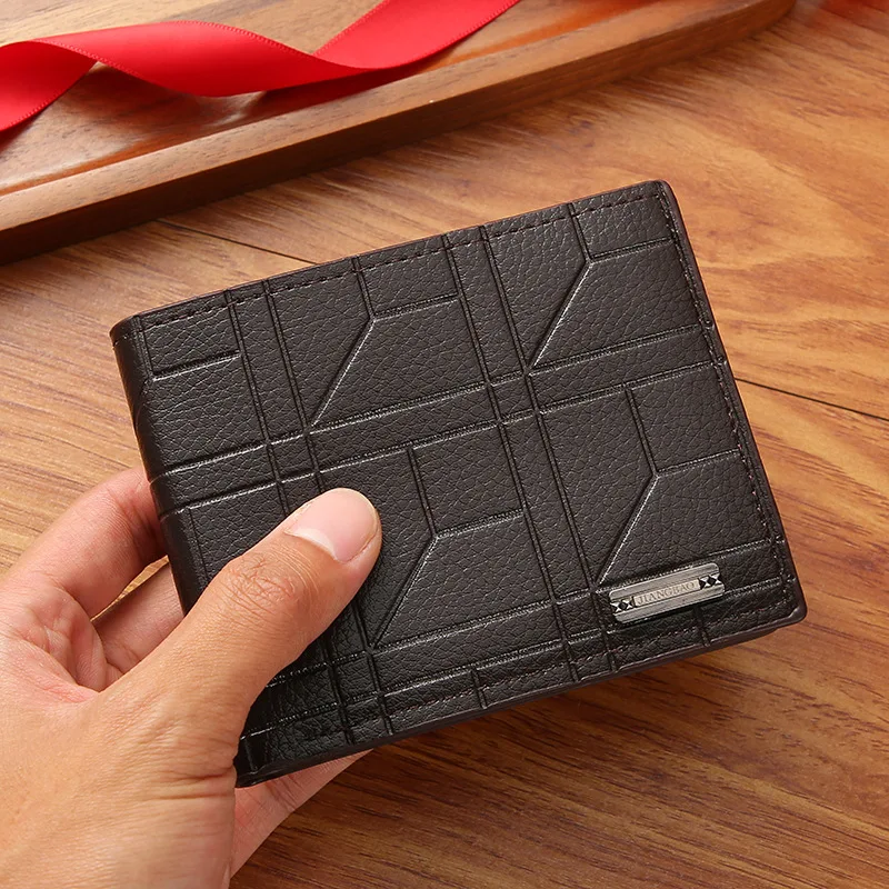 Men's Causal Short Wallet Fashion Plaid Horizontal Soft Leather Wallet Coin Wallet Male Card Holder Purse Multifunctional Bag
Men's Causal Short Wallet Fashion Plaid Horizontal Soft Leather Wallet Coin Wallet Male Card Holder Purse Multifunctional Bag