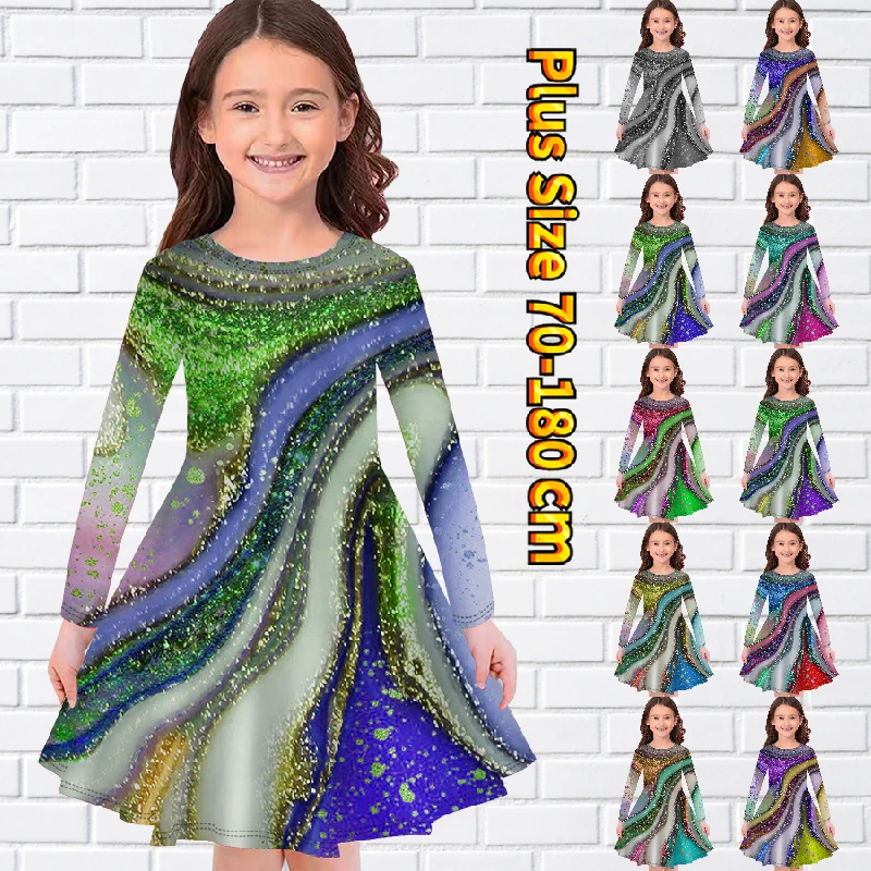2022 Autumn Little Girl Round Neck Print Long Sleeve Skirt Retro Knee-length Skirt Round Neck New Design Printing Princess Skirt
2022 Autumn Little Girl Round Neck Print Long Sleeve Skirt Retro Knee-length Skirt Round Neck New Design Printing Princess Skirt