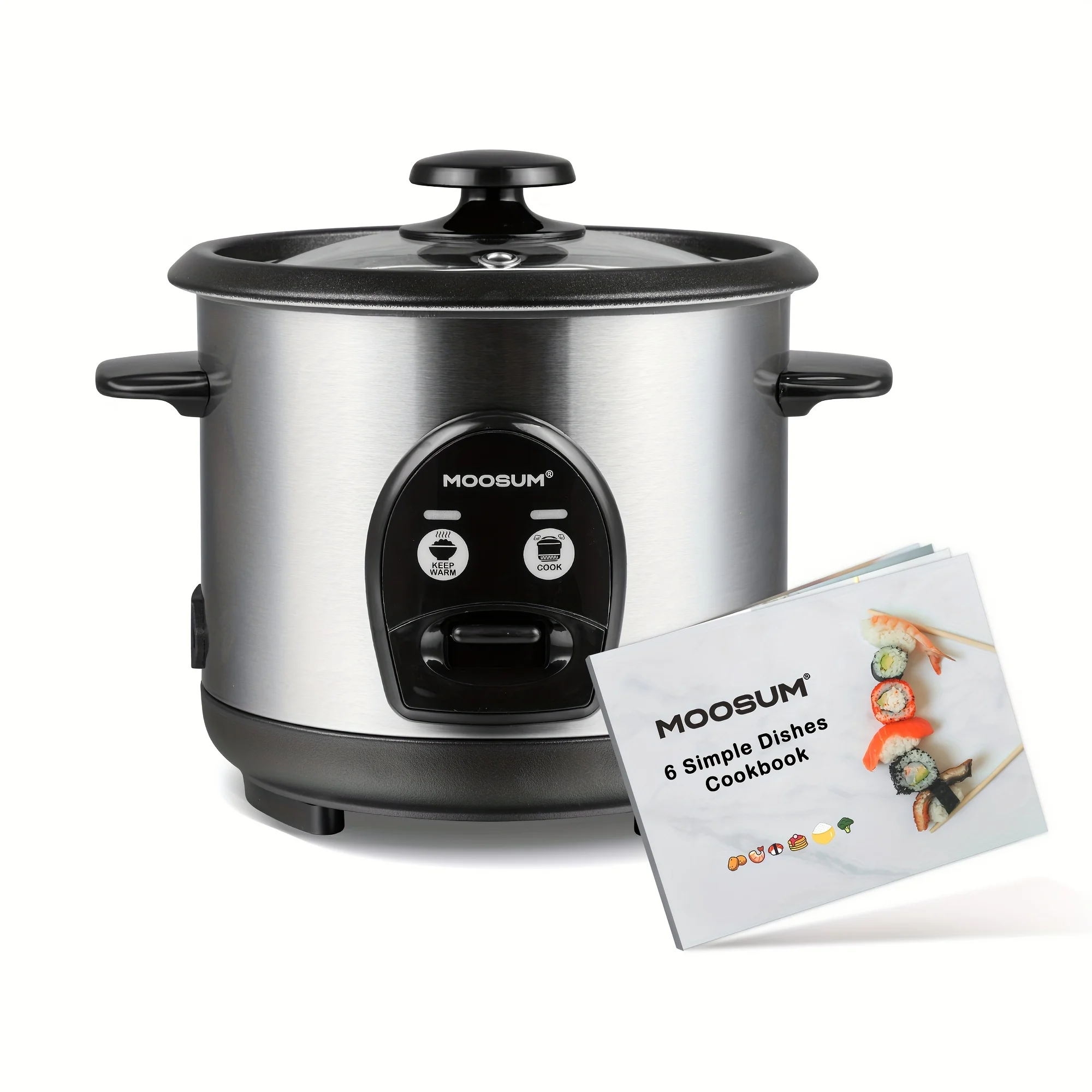 

Electric Rice Cooker Touch For Asian Japanese Sushi Rice,With Ceramic Nonstick Inner Pot, Stainless Steel Housing And Warmer