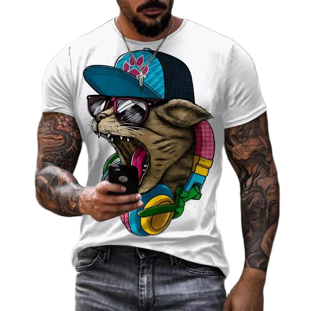 Funny Animal Printed T Shirt For Men Hip Hop Style Oversized Short Sleeve Street Harajuku O-neck Pullover Summer Casual Tops 6XL
Funny Animal Printed T Shirt For Men Hip Hop Style Oversized Short Sleeve Street Harajuku O-neck Pullover Summer Casual Tops 6XL