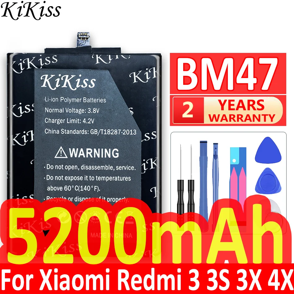 Аккумулятор KiKiss для Xiao Mi BM47 5200 мАч, сменные батареи и инструменты для Xiaomi Redmi 3S 3X Redmi 4X Redmi 3/3pro 3 Pro
Аккумулятор KiKiss для Xiao Mi BM47 5200 мАч, сменные батареи и инструменты для Xiaomi Redmi 3S 3X Redmi 4X Redmi 3/3pro 3 Pro